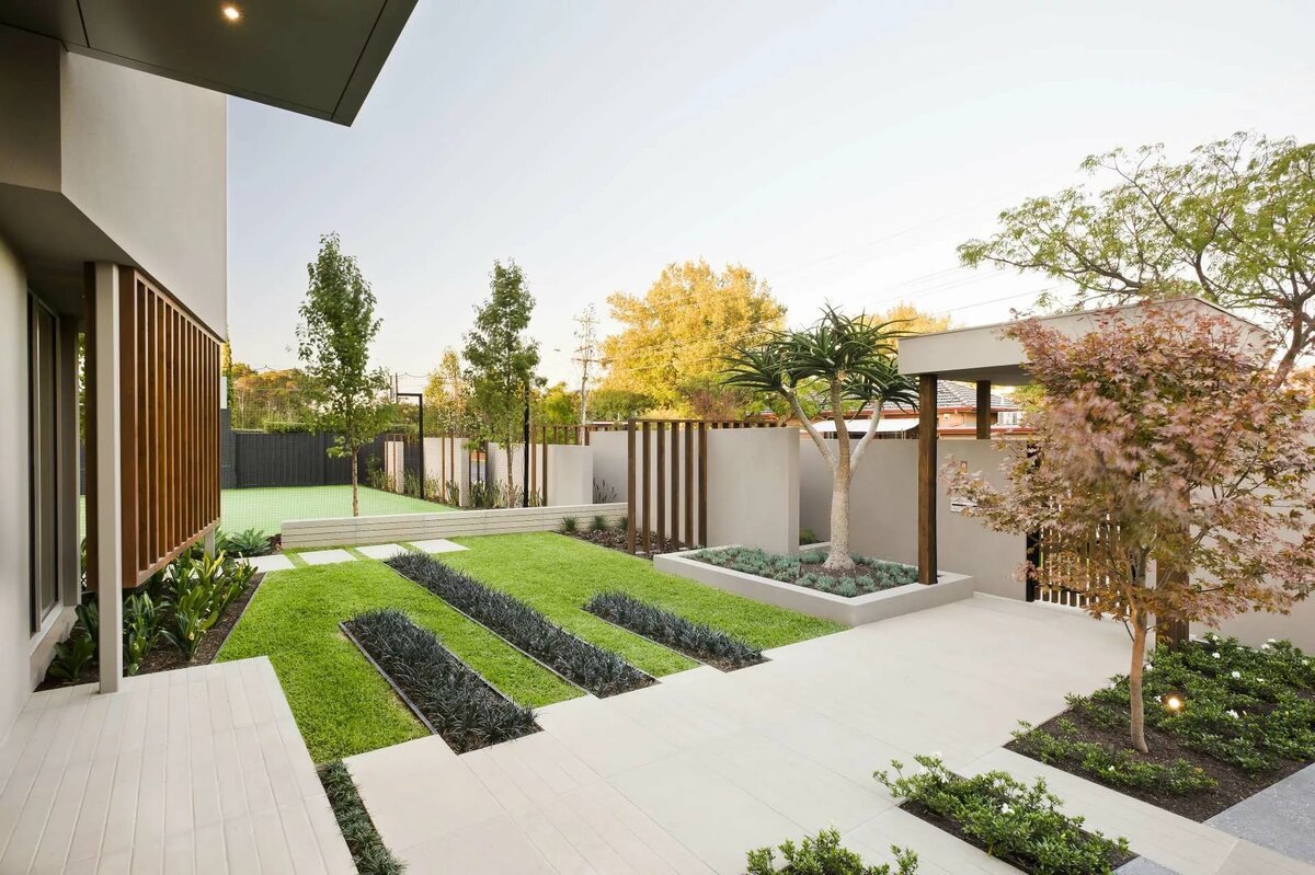 Moderne Gartengestaltung.