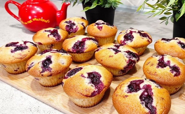 Kirsch-Muffins