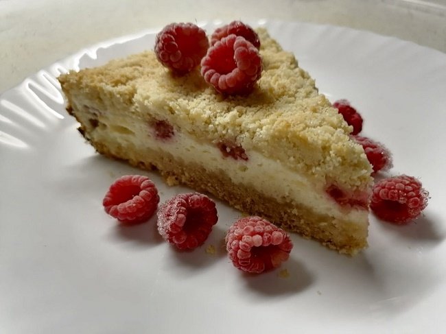 Quarktaschen mit Himbeeren