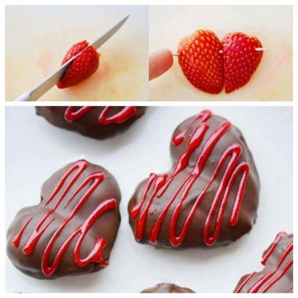Wie man eine Torte schön mit Erdbeeren dekoriert