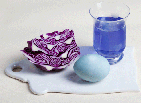 Eier mit natürlichen Farbstoffen färben