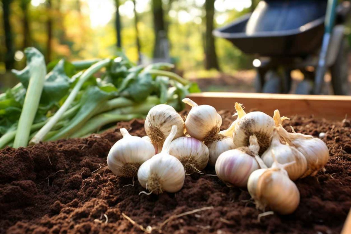 Knoblauchpflege im Freiland