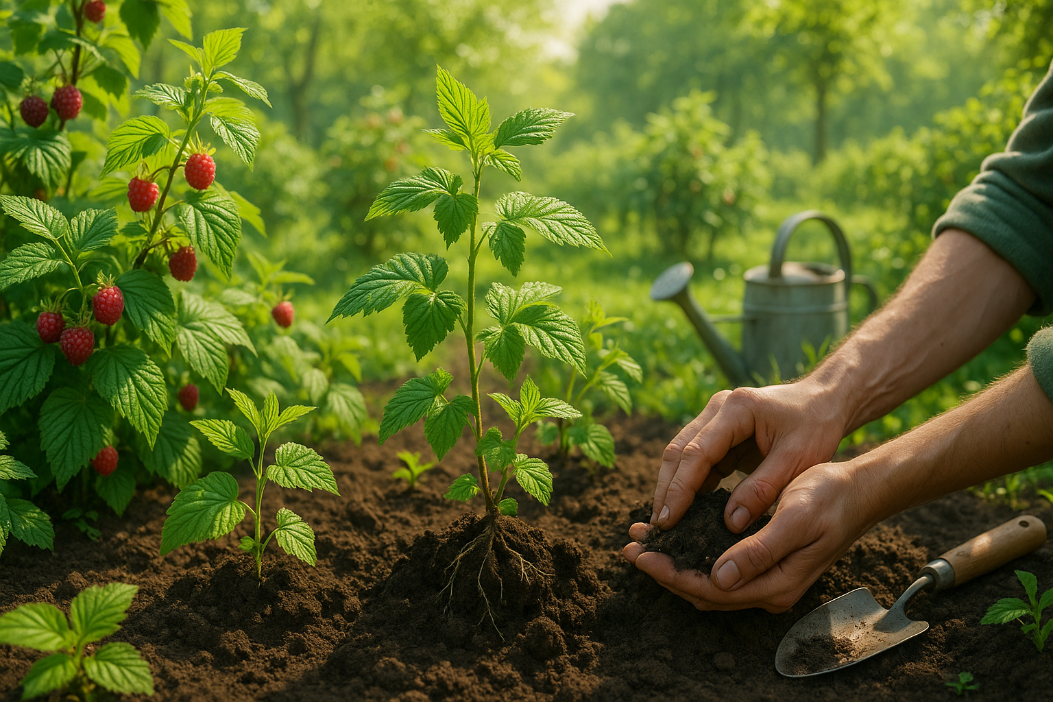Anbau und Pflege von Himbeeren