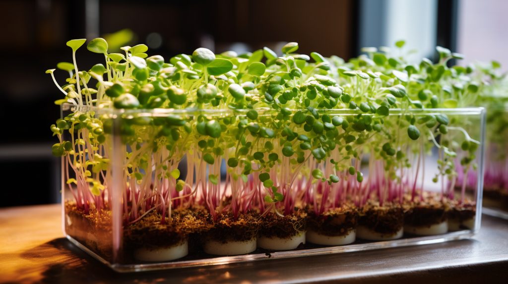 Anbau von Microgreens zu Hause ohne Erde
