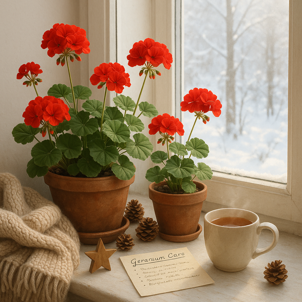 Wie pflegen Sie Geranien im Winter richtig?