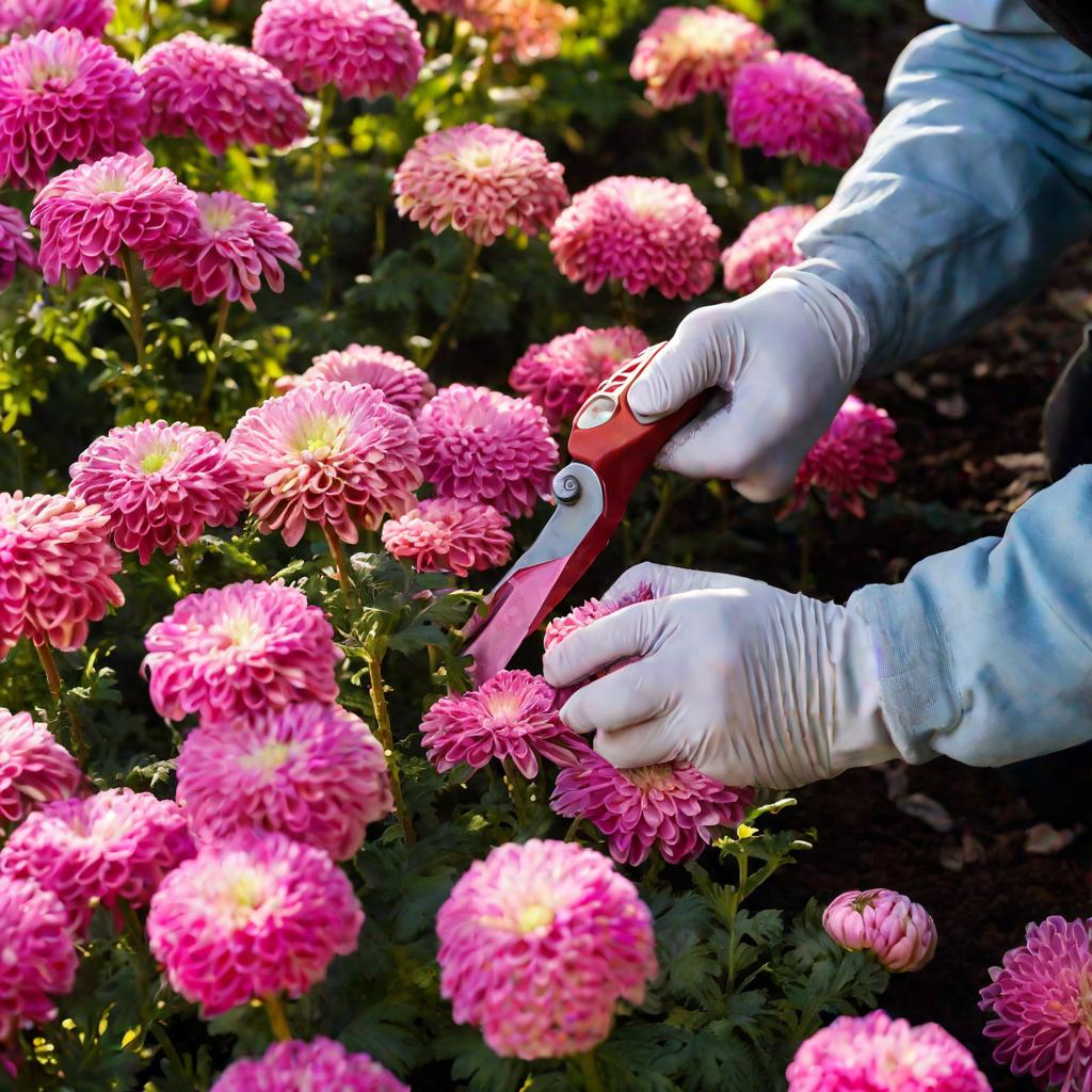 Wie schneidet man Chrysanthemen richtig für den Winter zurück?