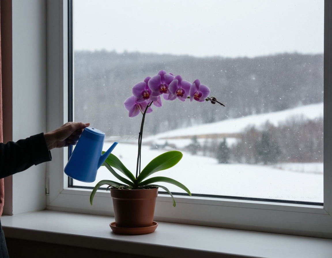 Wie gießen Sie Zimmerpflanzen im Winter?