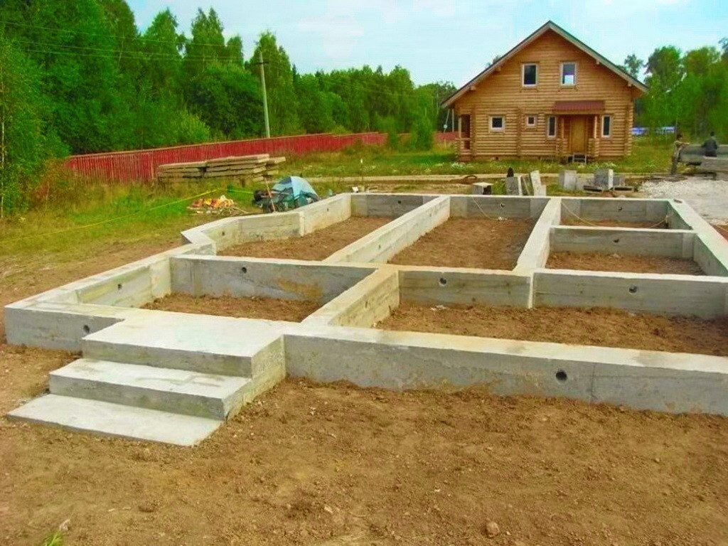 Streifenfundament für ein schlüsselfertiges Haus