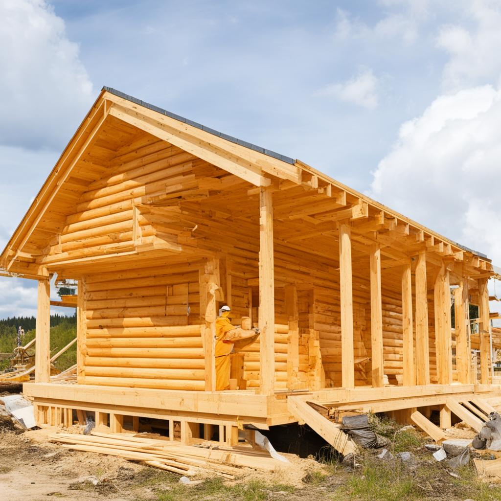 Wie beginnt der Bau eines Holzhauses