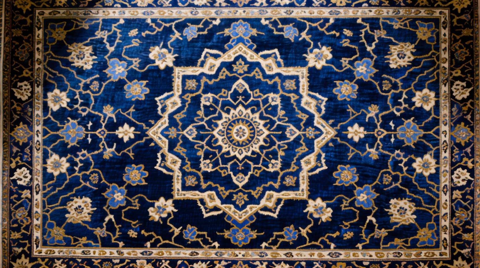 Teppich mit symmetrischem Muster